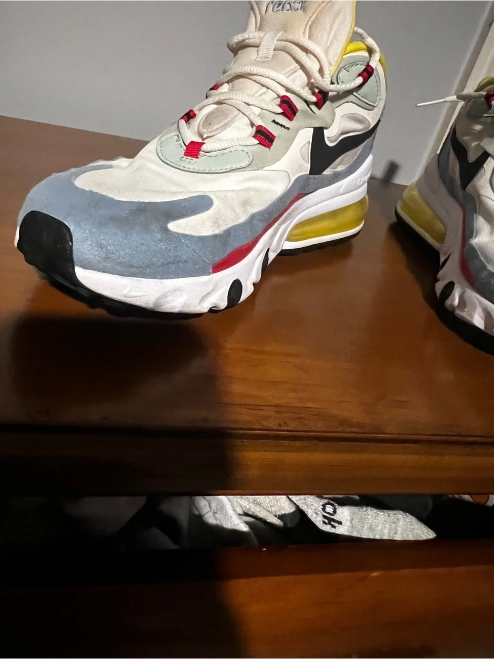 Nike Air Max 270 React Bauhaus (Women's Shoe). Gently Used. Size 10.